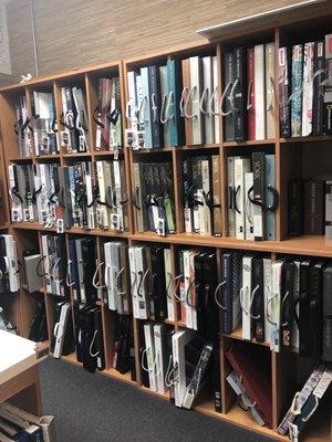 They have lots of books of options to order in case they don't have something in store that you like!