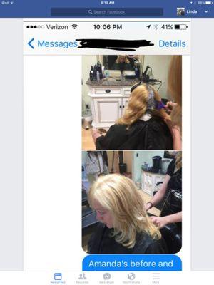 Before and after by Amanda