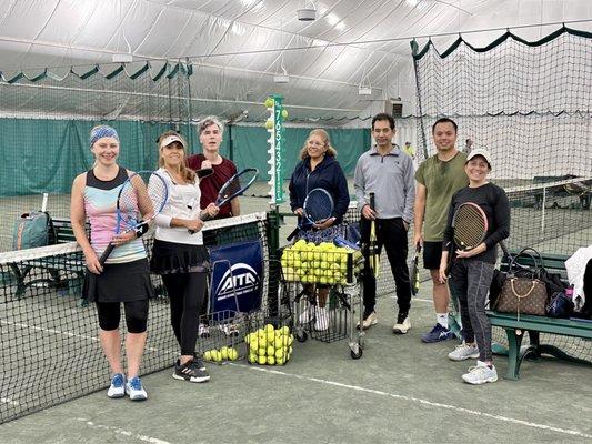 Great advanced clinic at Armonk tennis with Jeff Scott in his ScottScoop program