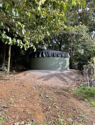 Our 15,000 gallon water tank