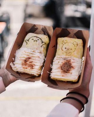 Tamagoyaki and bear drinks