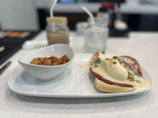 Eggs Benedict and Fresh Country Potatoes