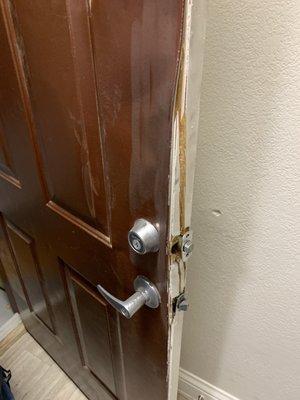 Front door kicked in!!!!!