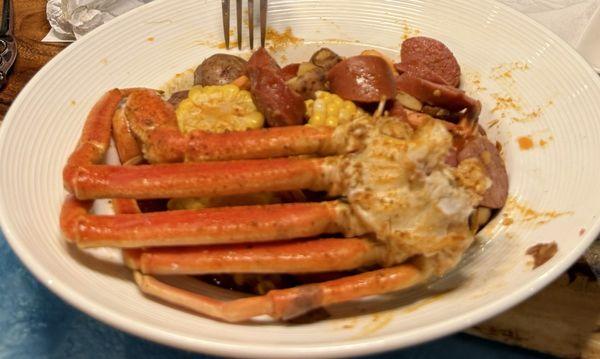 Seafood boil with Cajun seasoning!