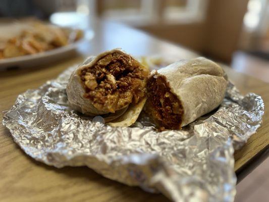 Breakfast Burrito with Chorizo