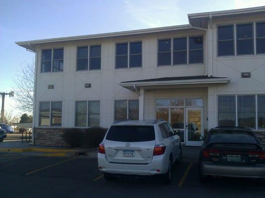 Main entrance on west side.