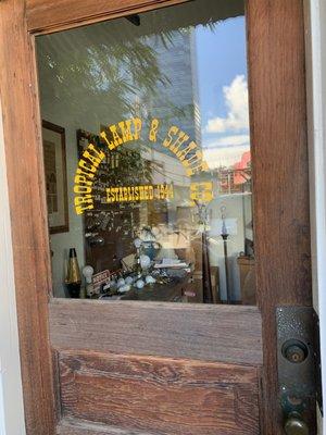 Tropical Lamp & Shade