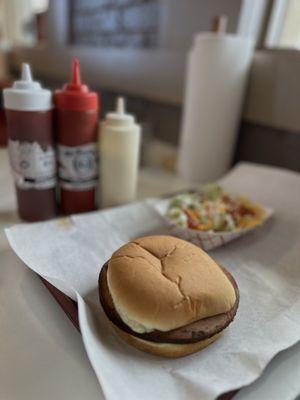 Bologna sandwich with a side salad! 