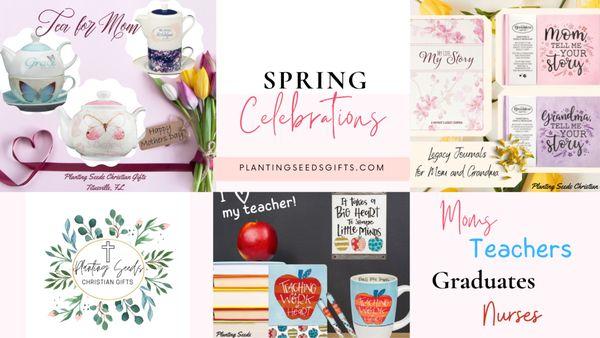 Gifts and cards for all of your spring celebrations!