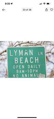 Lyman Lane Beach