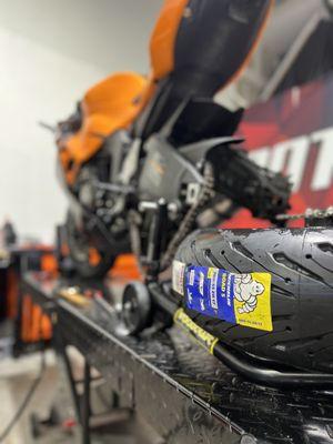 New rubber is always a good thing! Come in today and get fitted.