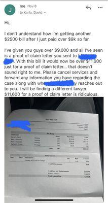 Their weekly invoices