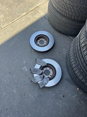 They changed out the front axel. Did a great job.