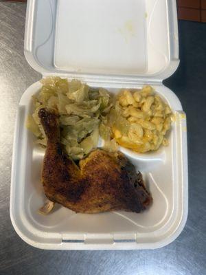 Baked Chicken Leg Quarter Dinner