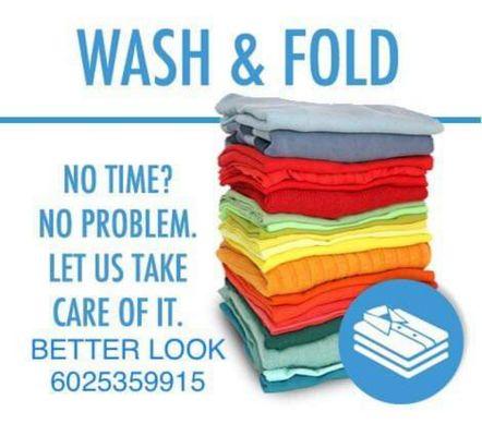 Wash and fold .. no time to do laundry no problem we do it for you