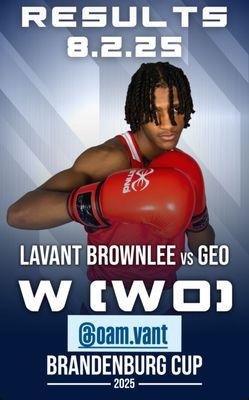 Lavant training out of teknique boxing representing usa in the international Games. Wins Gold medal.