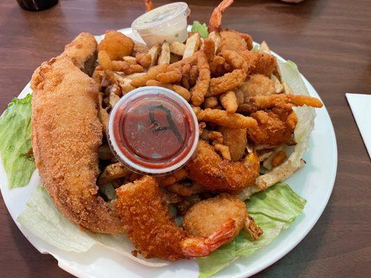 Fried fish platter