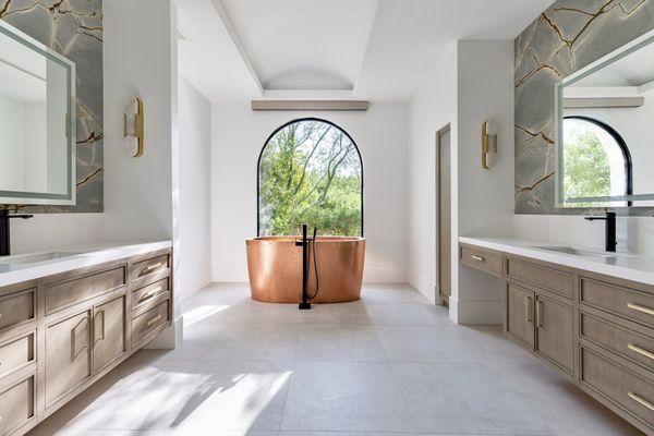 Primary Bathroom Suite View: Home remodel in Paradise Valley of existing 7,553 sq. foot home.