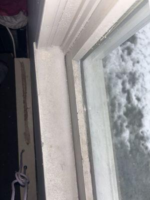 SNOW COMING THROUGH THE WINDOW!