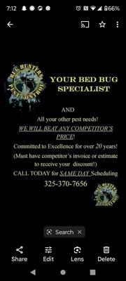 Bug Hunters Pest Control
