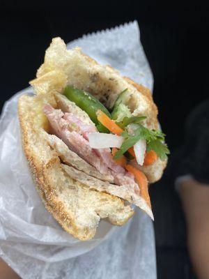 Banh mi thit nguoi. Where's the pate and gio thu?
