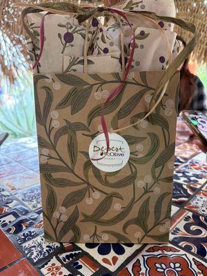 All products are hand wrapped like Christmas presents