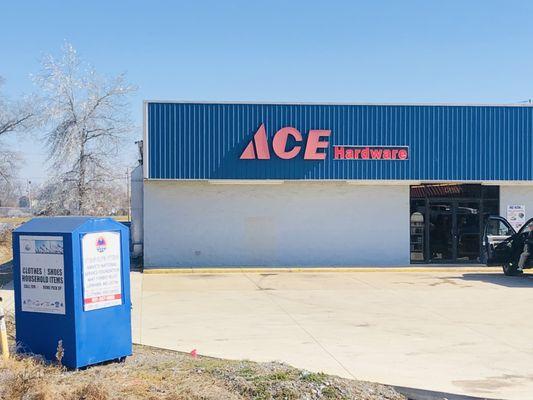 Donation box to the left