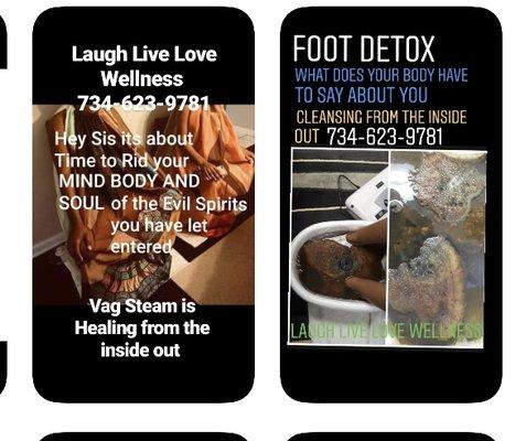 Vaginal Steaming Ionic Foot Detox