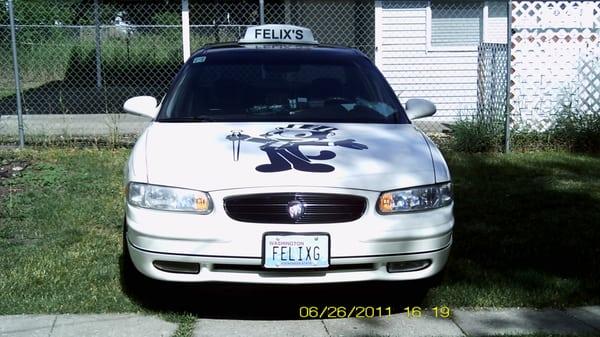 the front of my taxi