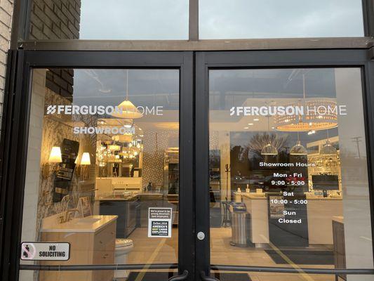 Ferguson Home Signage on Door