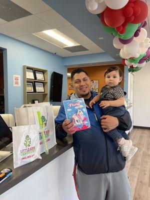 Our first visit, we received a goodie bag ;)