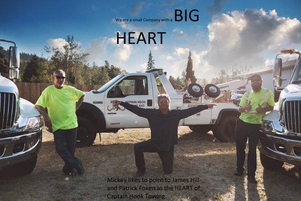 "We dont' charge an Arm and a Leg WE just want your TOW'S " :)