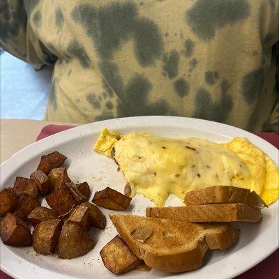 Western Omelette with Pepper Jack cheese