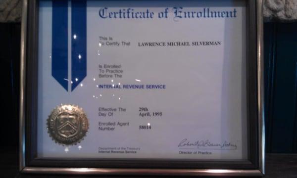 Enrolled agent. Licensed to represent you before the IRS