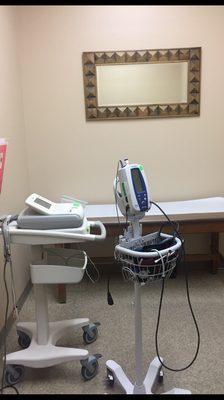 First room I was brought to for vitals to be checked and to be weighed