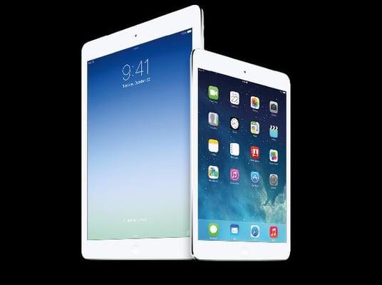 iPad air and iPad mini 3