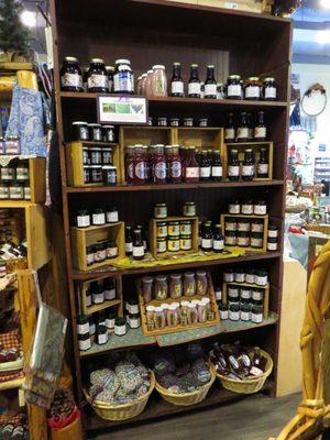 Huckleberry jams, jellies, topping, pie filling, and honey.