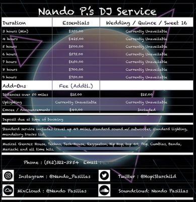 Nando’s DJ Service