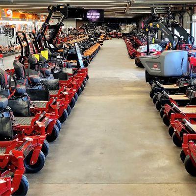 B T South Zero Turn Mower Showroom