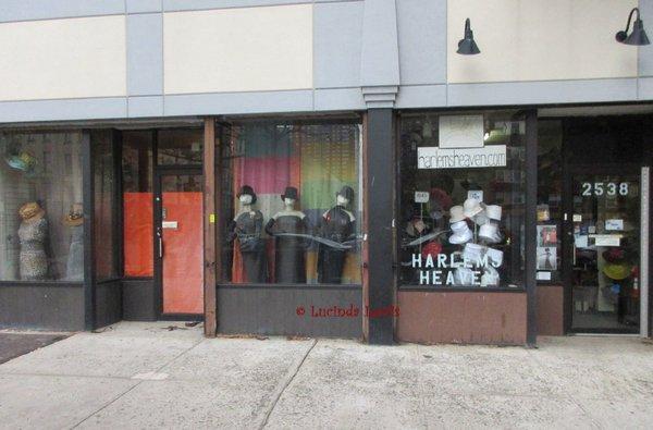 Exterior of Harlem's Heaven Hat Boutique in New York City Dec. 2016