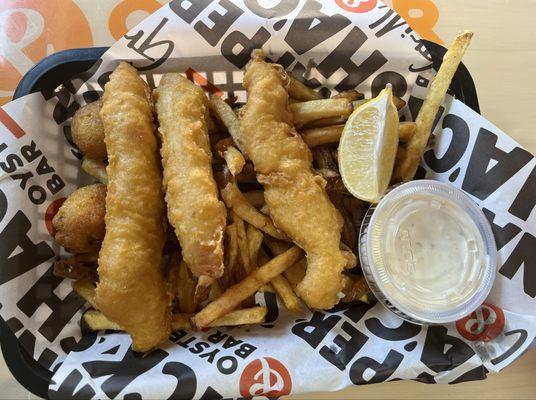 Fish and chips made with COD!