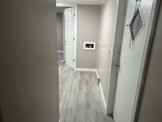 Drywall paint and flooring repair