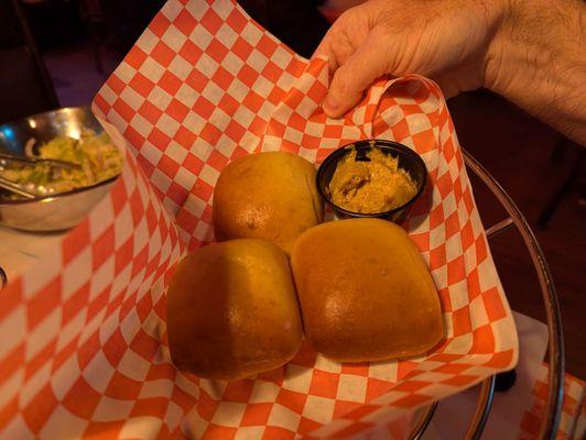 Rolls and cinnamon butter