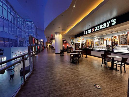 Smoking allowed all through here where trying to eat