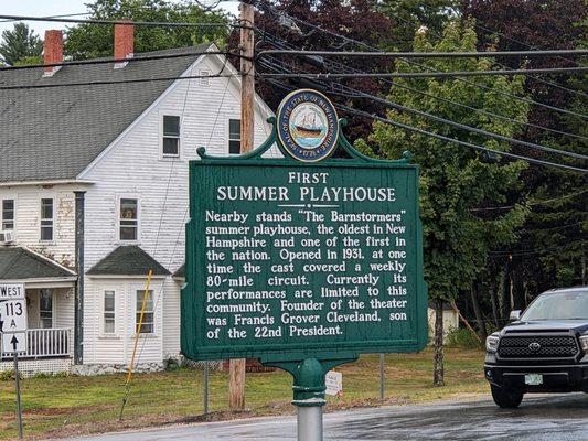 First Summer Playhouse Historical Marker, Tamworth