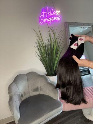 Cabello peruano 100% humano puedes descolorar a rubio 613 