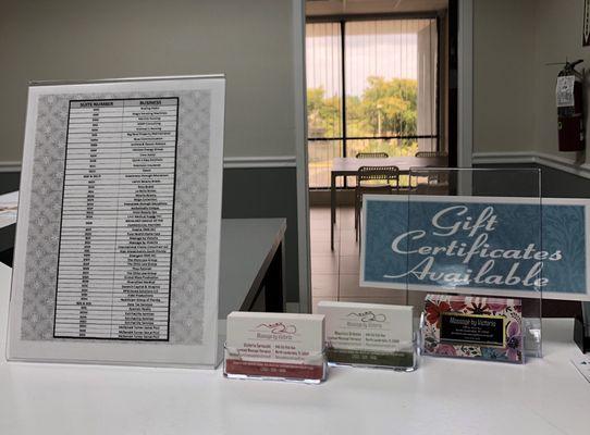 Take a card ! Referrals earn savings.