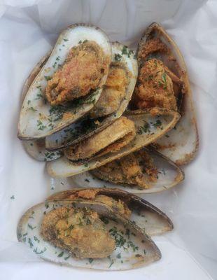 Fried mussels