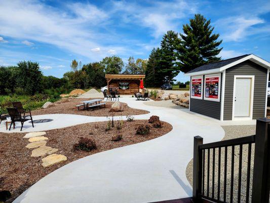 Outdoor entertainment area!