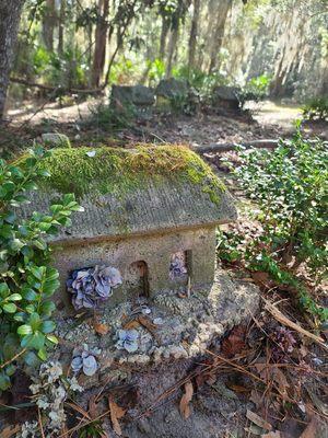 Fairy Houses at trail head